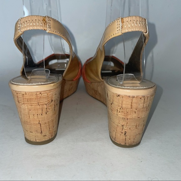 Circa Joan & David Luxe Beige Patent & Suede Wedge - Picture 7 of 8